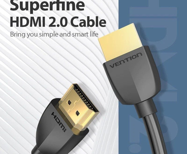 CABLE HDMI V2.0 4K M-M PORTATIL 10 M NEGRO VENTION