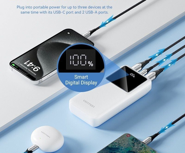 POWER BANK 20000mAh 22.5W BLANCO VENTION