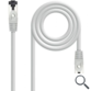 CABLE DE RED LATIGUILLO SSTP CAT8.1 AWG26 0.25 M GRIS NANOCABLE