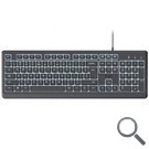 TECLADO PRIMO CON ILUMINACION NEGRO TRUST