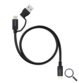 CABLE USB-C+USB-A/M - USB-C/M 2 M NANOCABLE