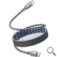 CABLE USB-C A USB-C 5A 240W MAGNETICO 1 M TITANIO VENTION