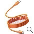 CABLE USB-C A USB-C 5A 240W MAGNETICO 1.5 M NARANJA VENTION
